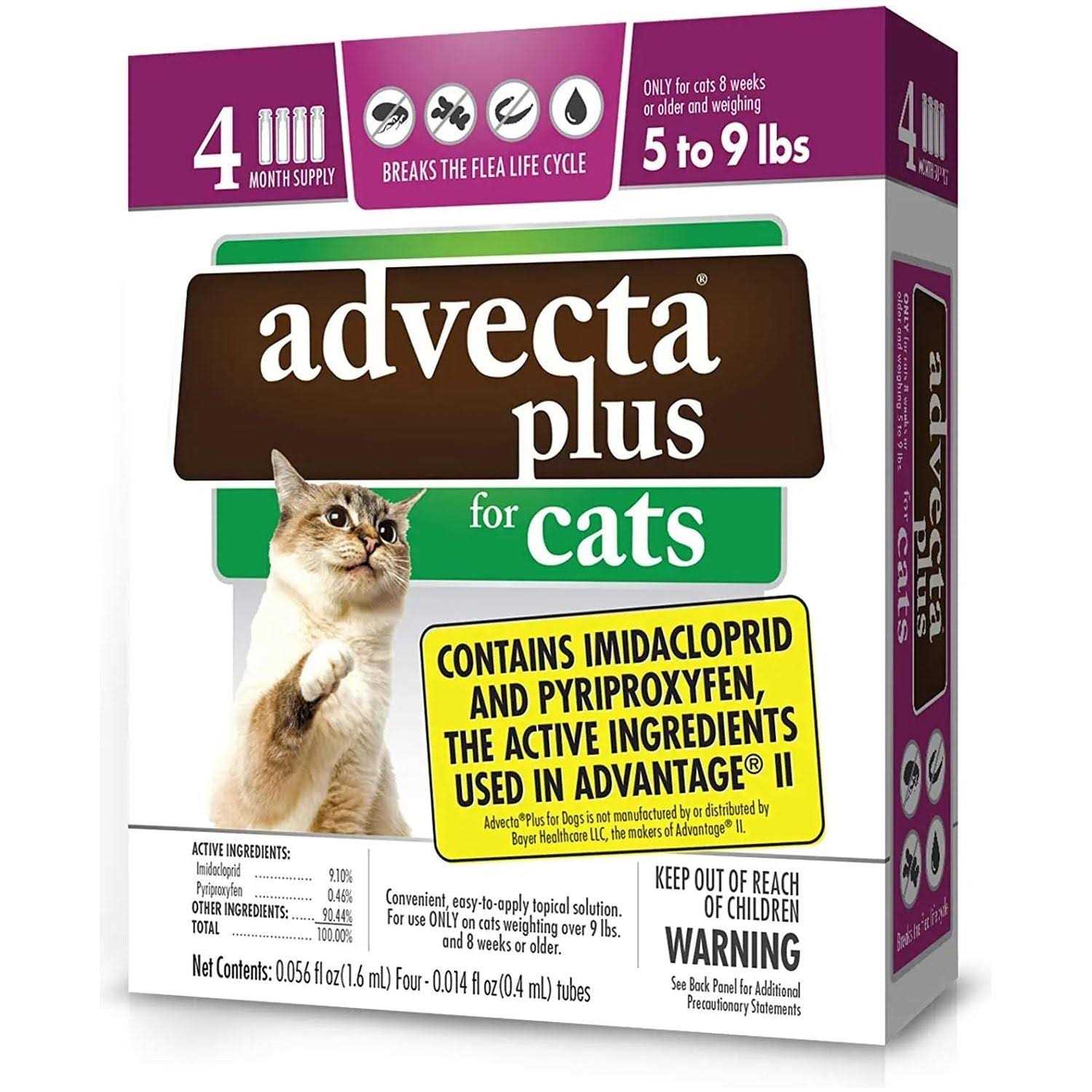 Advecta Plus Flea Protection for Small Cats - Healthber