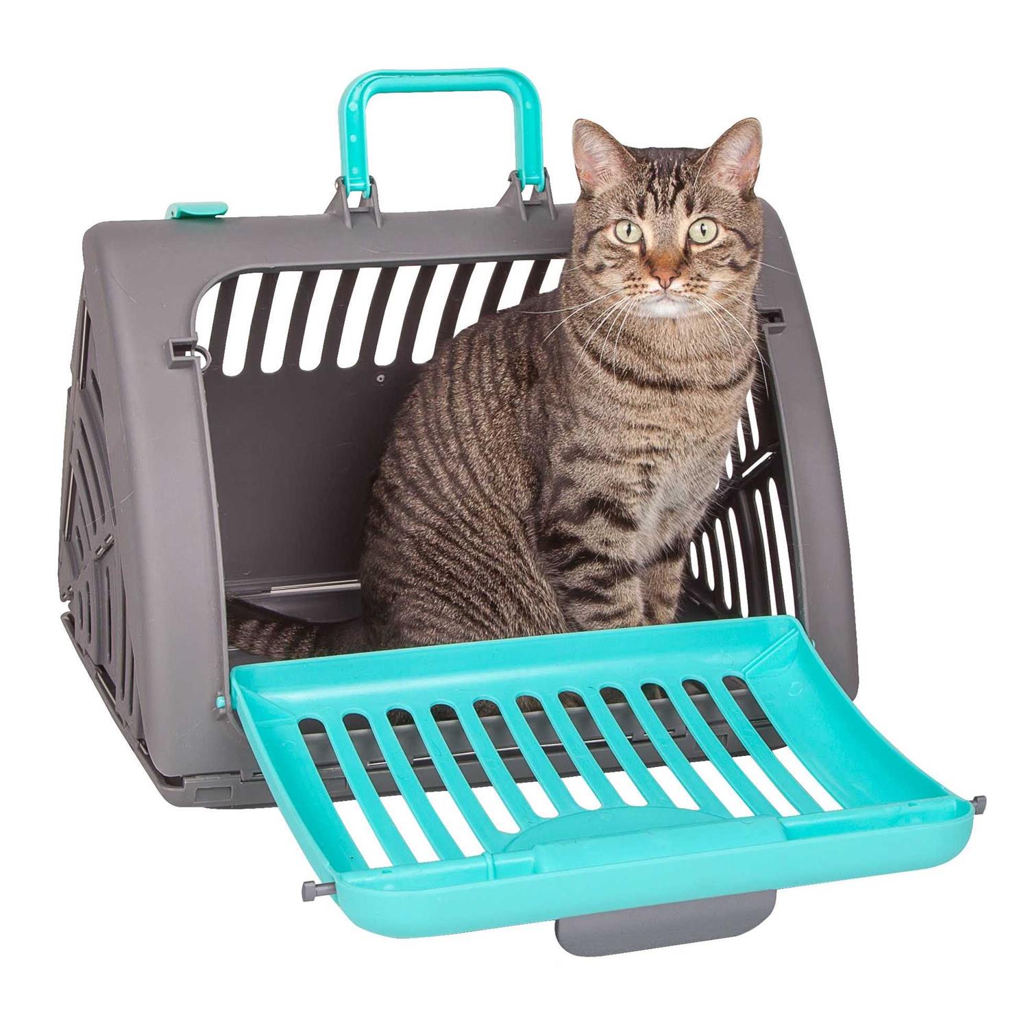 Sportpet Designs Foldable Travel Cat Carrier - Healthber