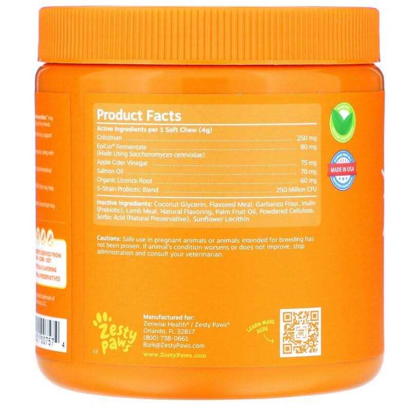 Zesty Paws Allergy & Immune Bites for Dogs Lamb - Healthber