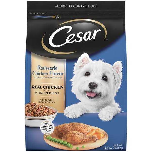 Cesar Rotisserie Chicken & Spring Vegetables Dry Dog Food - Healthber