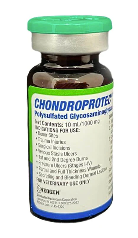 Rx Chondroprotec (polysulfated glycosaminoglycan) 1000mg x 10 ml vial for Dogs, Cats, & Horses - Healthber