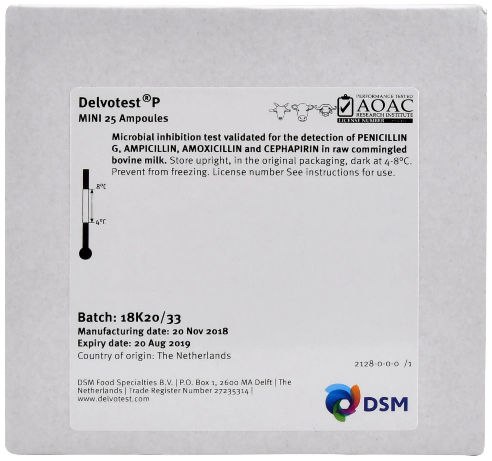 Delvotest Mini P Milk Test - Healthber