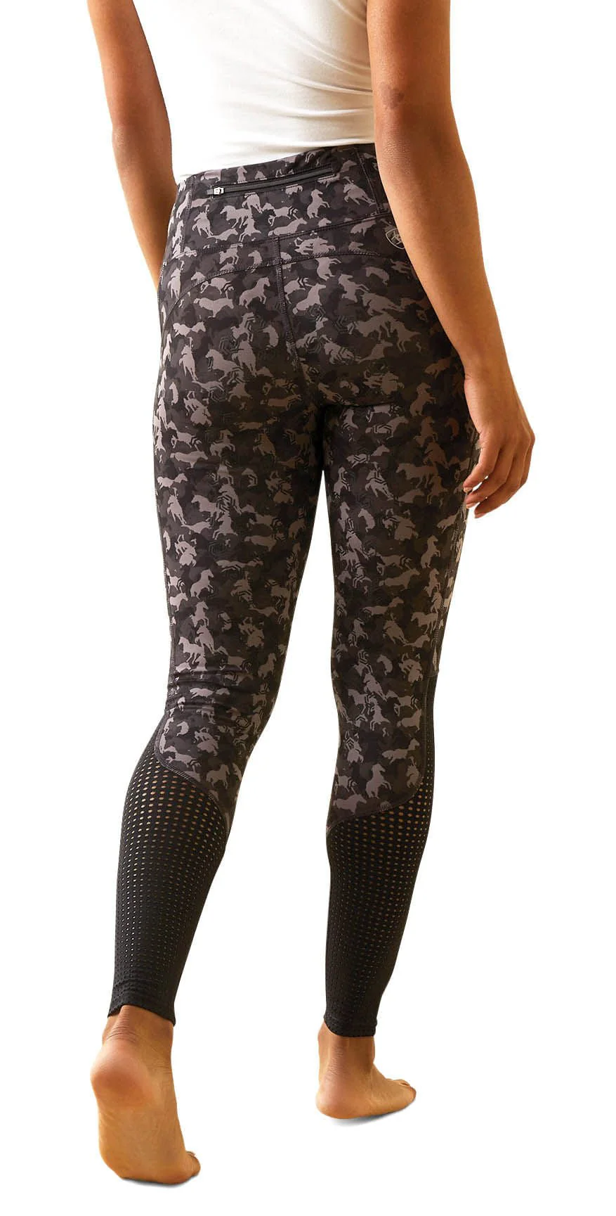 Ariat Eos Full Seat Riding Tight, Camo Horse Print - Healthber