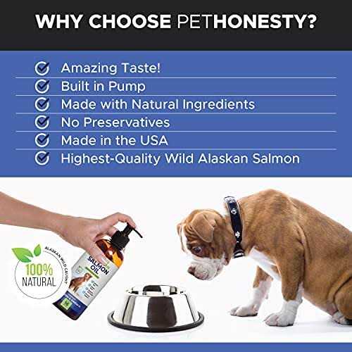 Pet Honesty Wild Alaskan Salmon Oil for Dogs & Cats - Healthber
