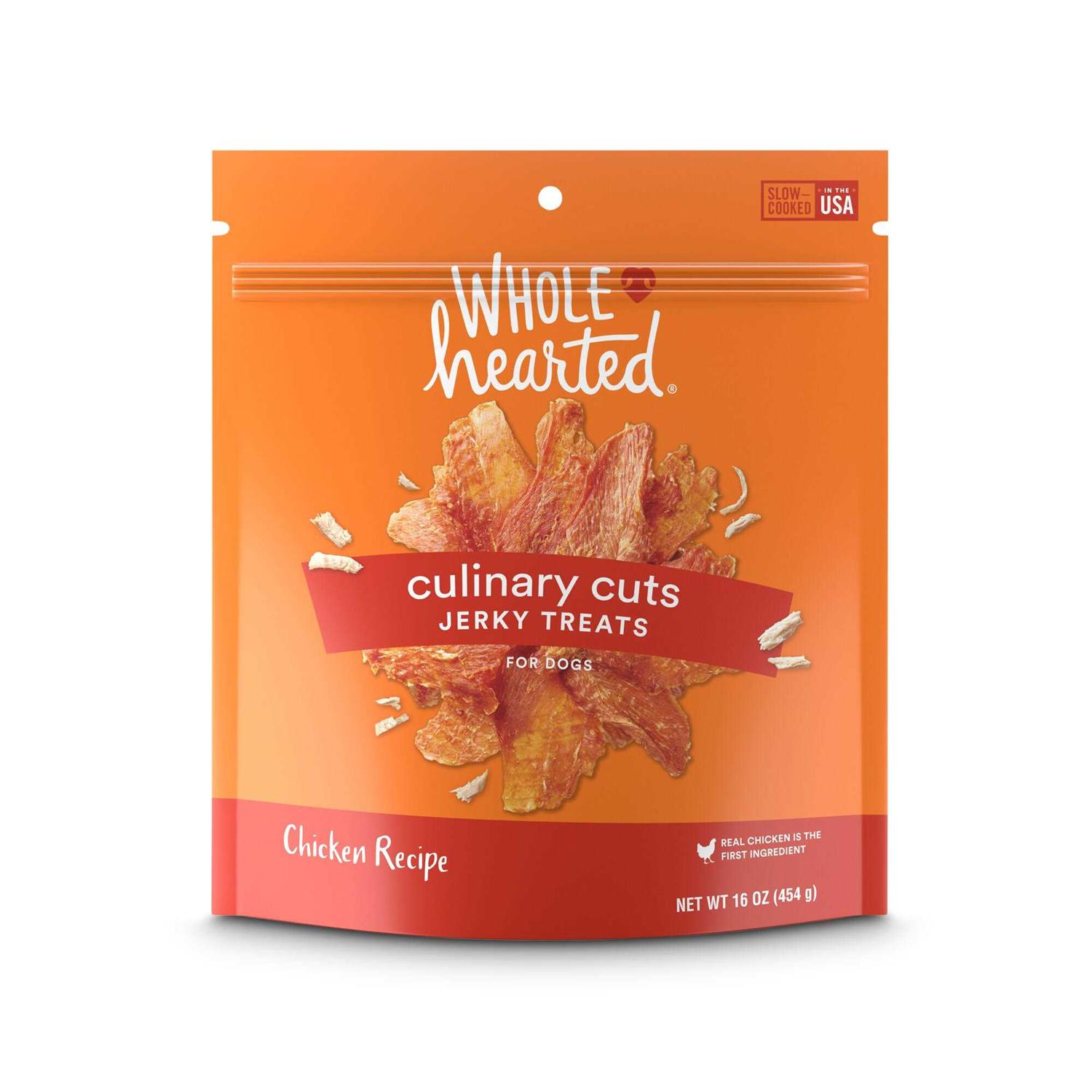 WholeHearted Culinary Cuts Chicken Recipe Jerky Dog Treats - Healthber