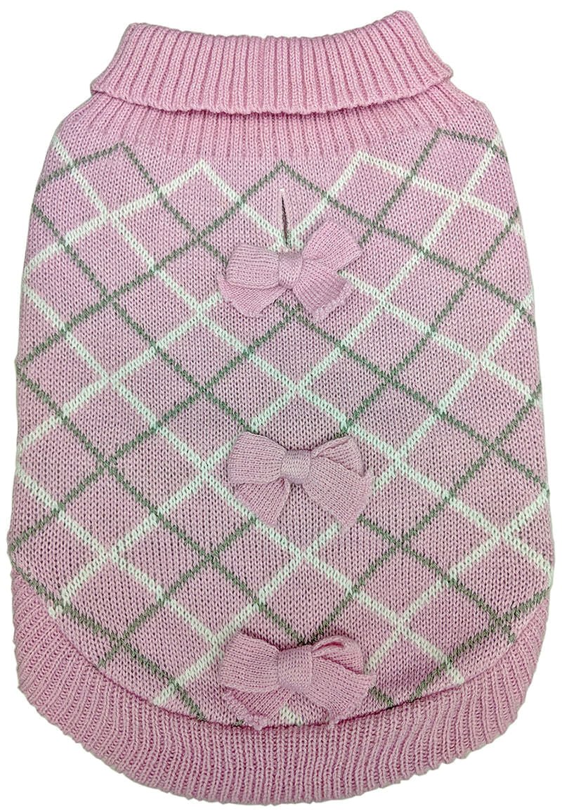 Pretty in Plaid Dog Sweater - Healthber