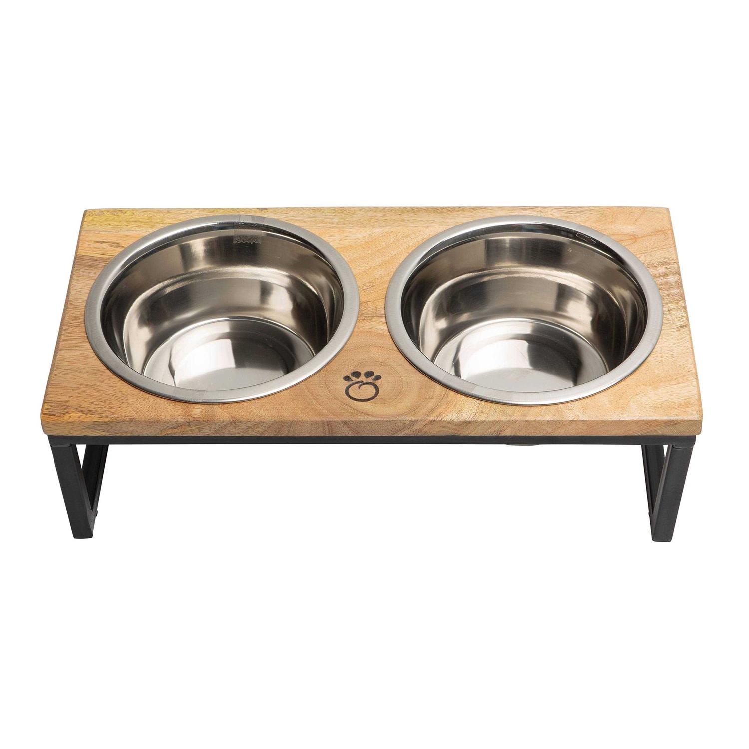 GF Pet Elevated Wood & Metal Feeder - Healthber
