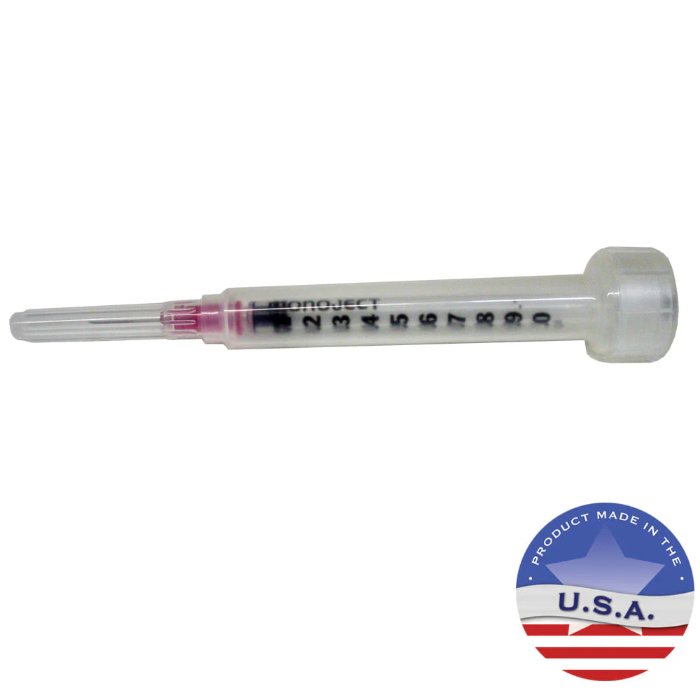 Rx Monoject Tuberculin (TB) Syringe with Needle - Healthber