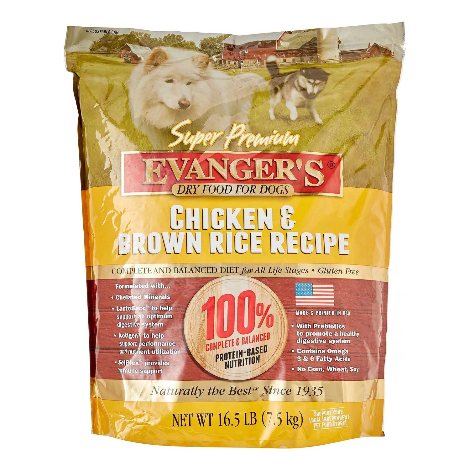 Evanger’s Super Premium Chicken with Brown Rice Dry Dog Food - Healthber