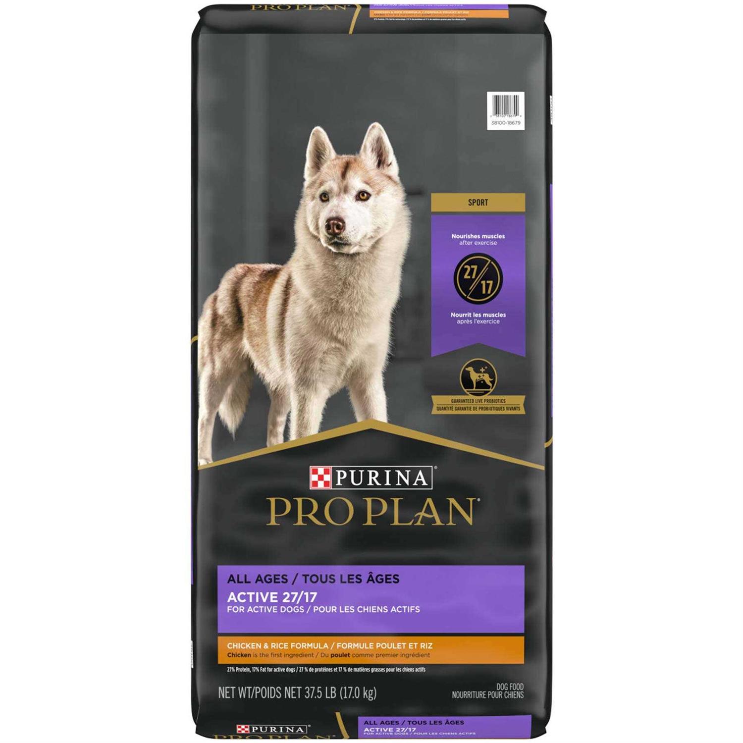Purina Pro Plan Active High Protein Dog Food Sport 27/17 Chicken & Rice Formula - Healthber