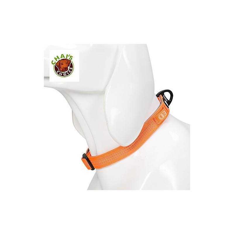 Chai’s Choice Best Outdoor Explorer Dog Collar 3M Reflective Dog Collar with Aluminum Leash Attachment, Matching Harness and Leash Available - Healthber