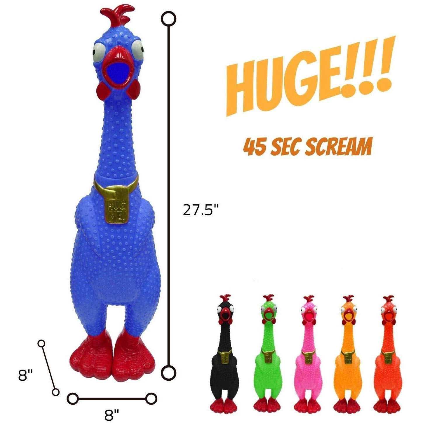 Animolds A Giant screaming Chicken the Hug Me squeaky Chicken Toy - Healthber