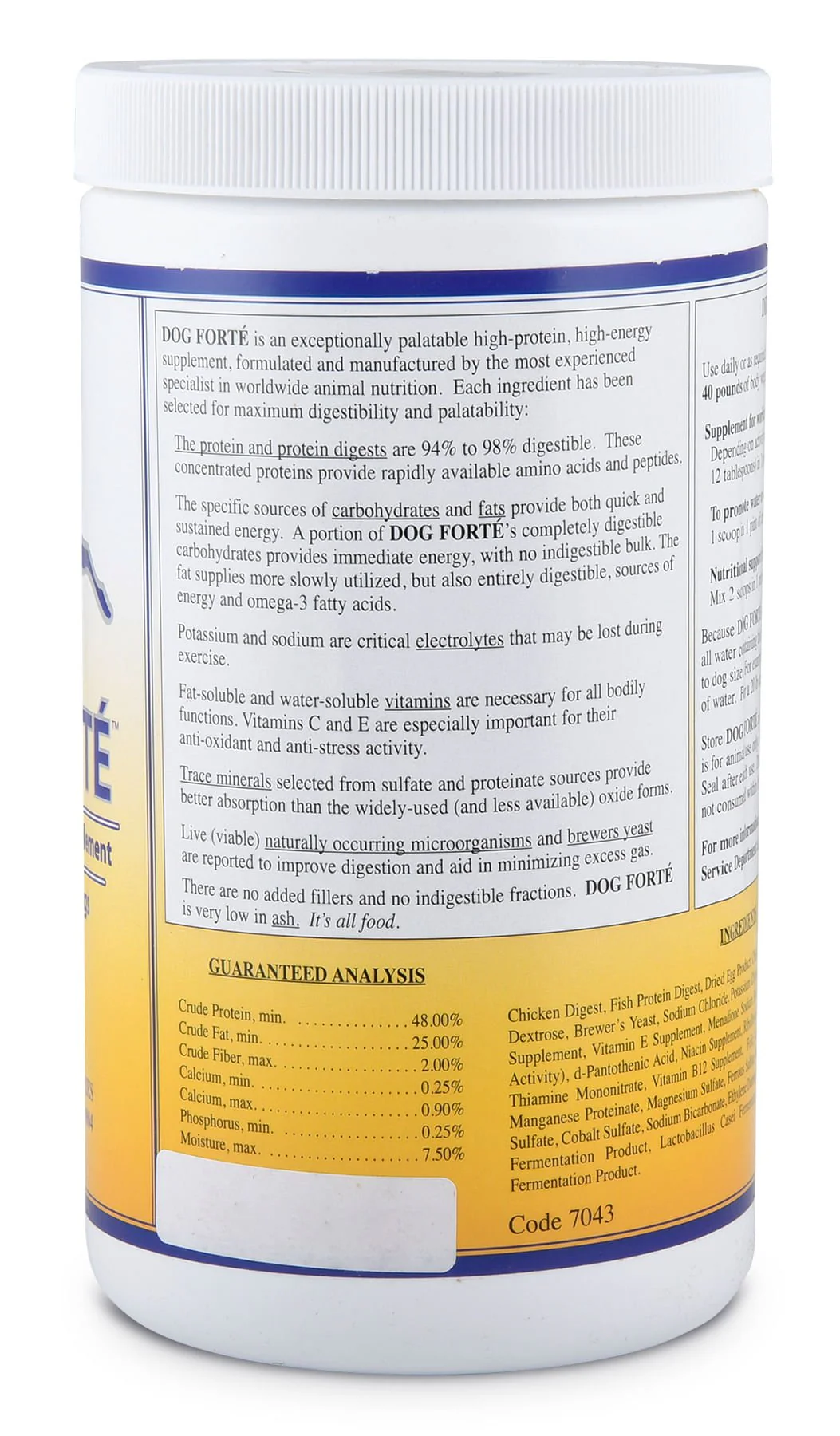 DOG FORTE Supplement - Healthber
