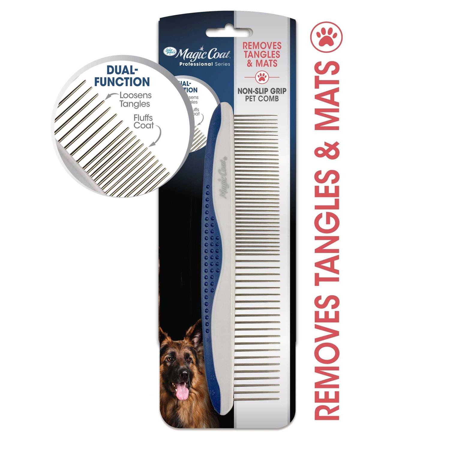 Magic Coat Professional Series Non-Slip Grip Pet Comb - Healthber
