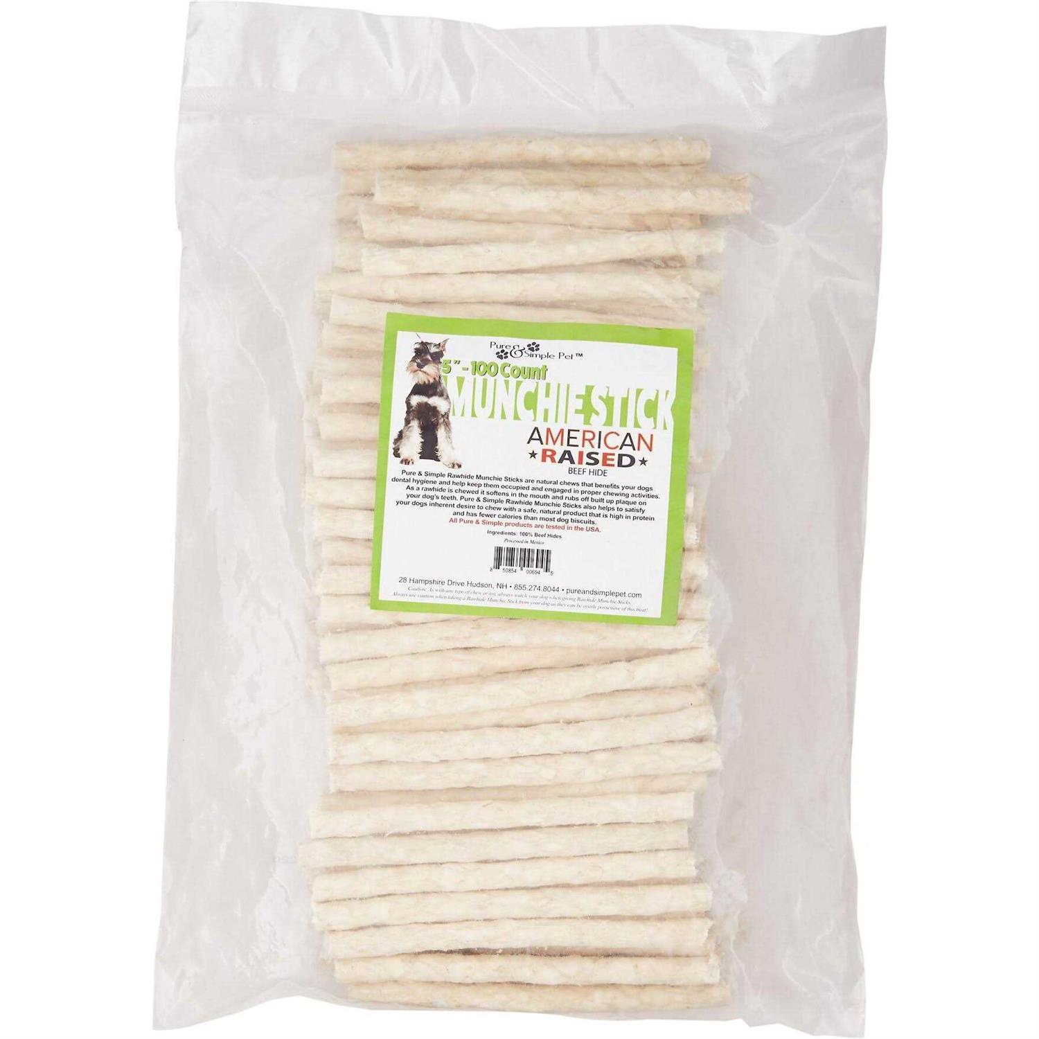 Pure & Simple Pet 5 inch Munchie Sticks - Healthber