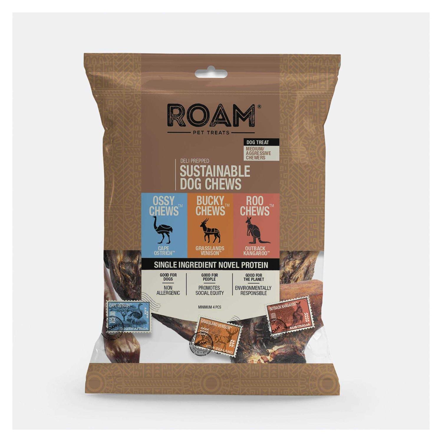 Roam Exotic Variety Pack Adult Dog Treat Chews - Healthber