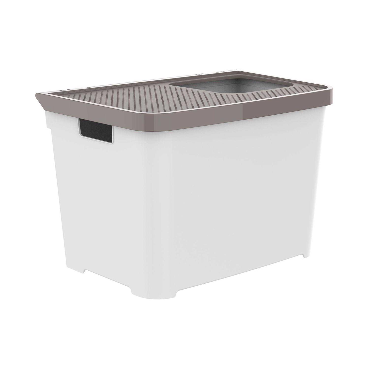 ExquisiCat Top Entry Litter Pan with Door - Healthber