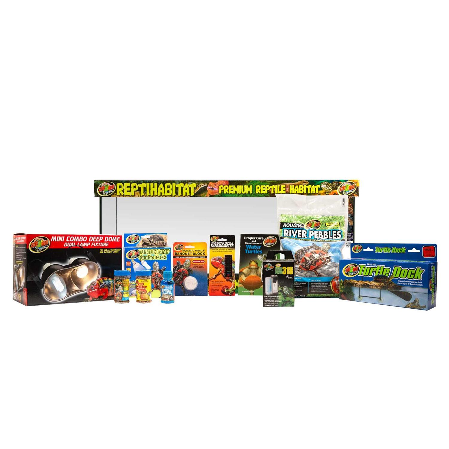 Zoo Med ReptiHabitat Aquatic Turtle Kit - Healthber
