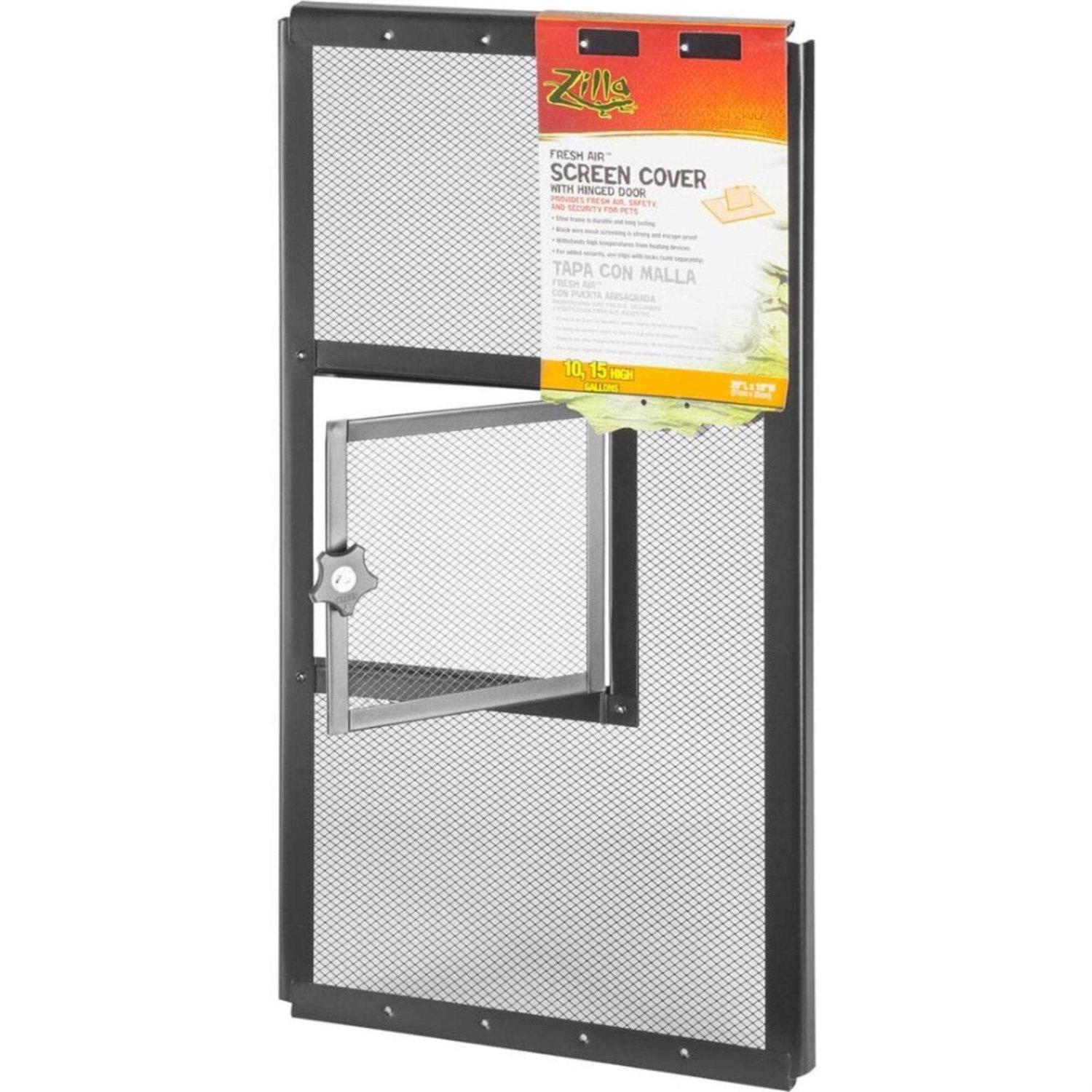 Zilla Fresh Air Screen Cover with Hinged Door - Healthber
