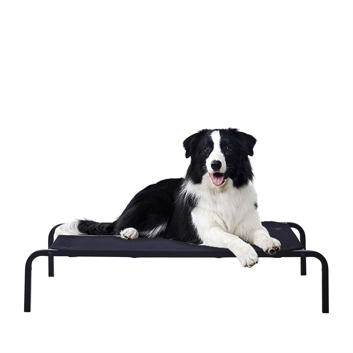 gdkasrny Pet Bed,portable raised cooling steel-framed Elevated Pet Bed 24 32 48 - Healthber