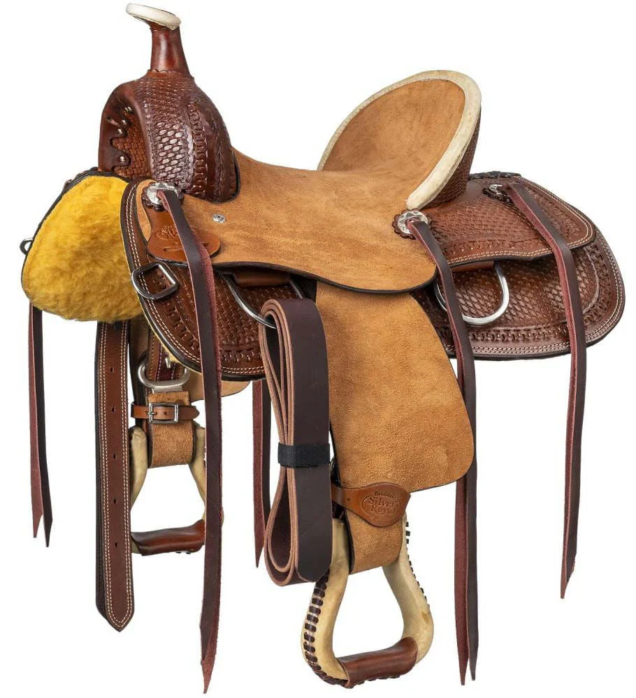 Silver Royal Youth Bodie Hard Seat Ranch Saddle - Healthber