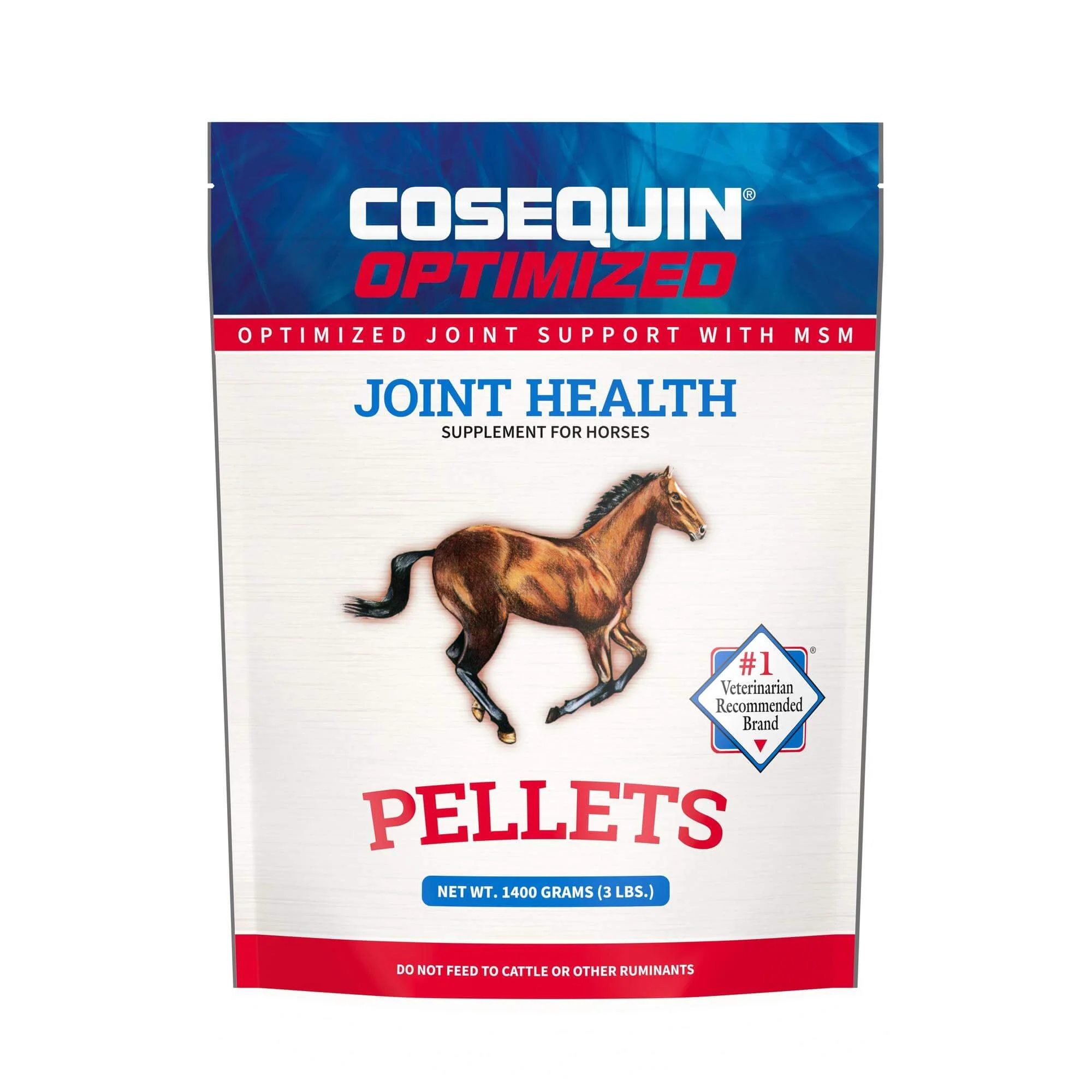 Nutramax Cosequin Optimized Pellets with MSM Joint Health Supplement for Horses, 1400 Grams - Healthber