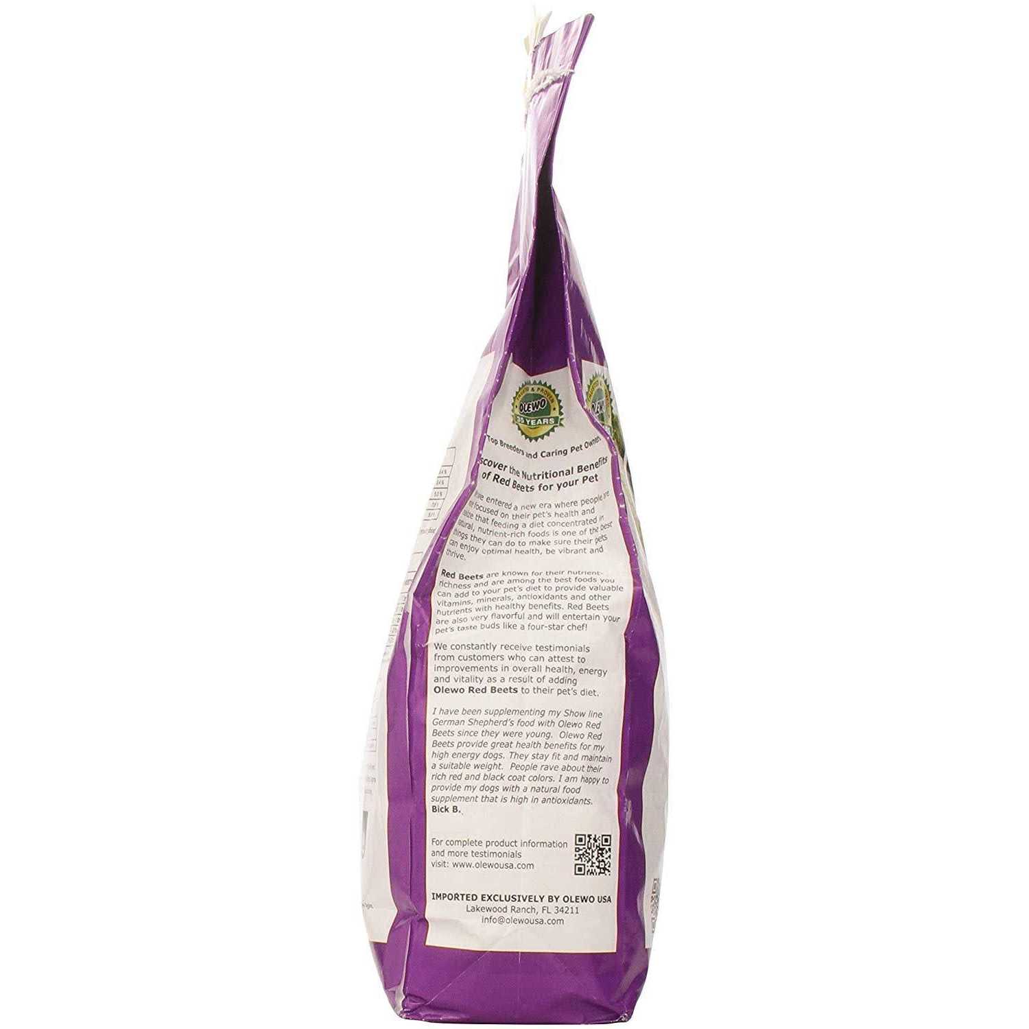 Olewo Dehydrated Red Beets Itch and Allergy Relief Dog Food Supplement Non-GMO Product - Healthber