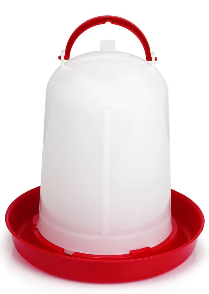 Economy Plastic Chicken Waterer, 3 Liter - Healthber
