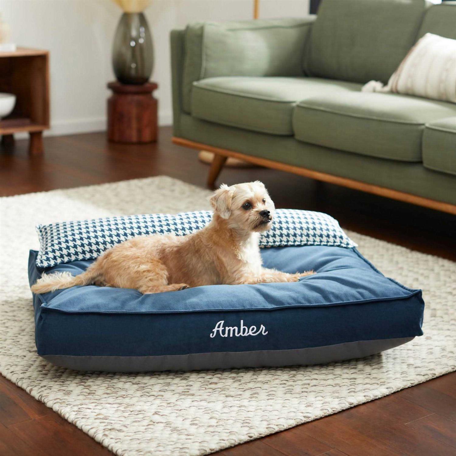 Frisco Personalized Bolstered Bed Check Bolster - Healthber