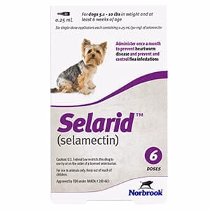 Rx Selarid (selamectin) Canine Flea Topical - Healthber
