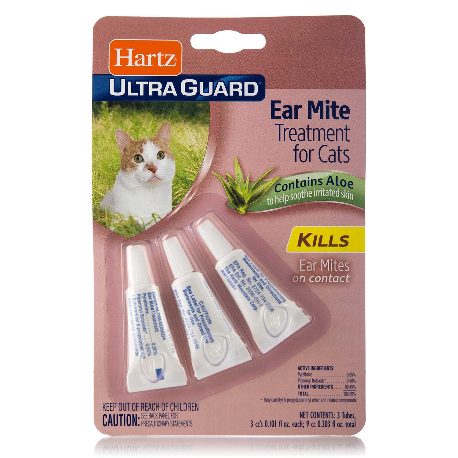 Hartz UltraGuard Ear Mite Treatment for Cats - Healthber