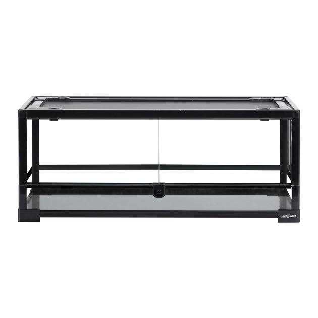 REPTI ZOO Tempered Glass Front Opening with Double Hinge Door Terrarium - Healthber