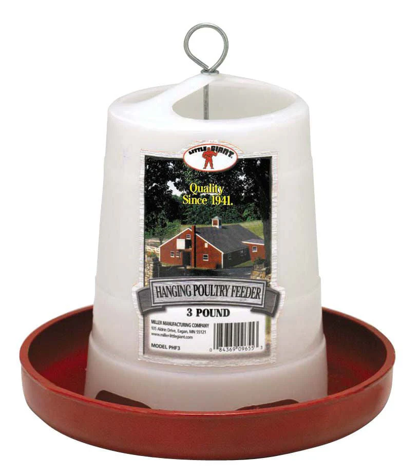 Little Giant Plastic Hanging Chicken Feeders - Healthber