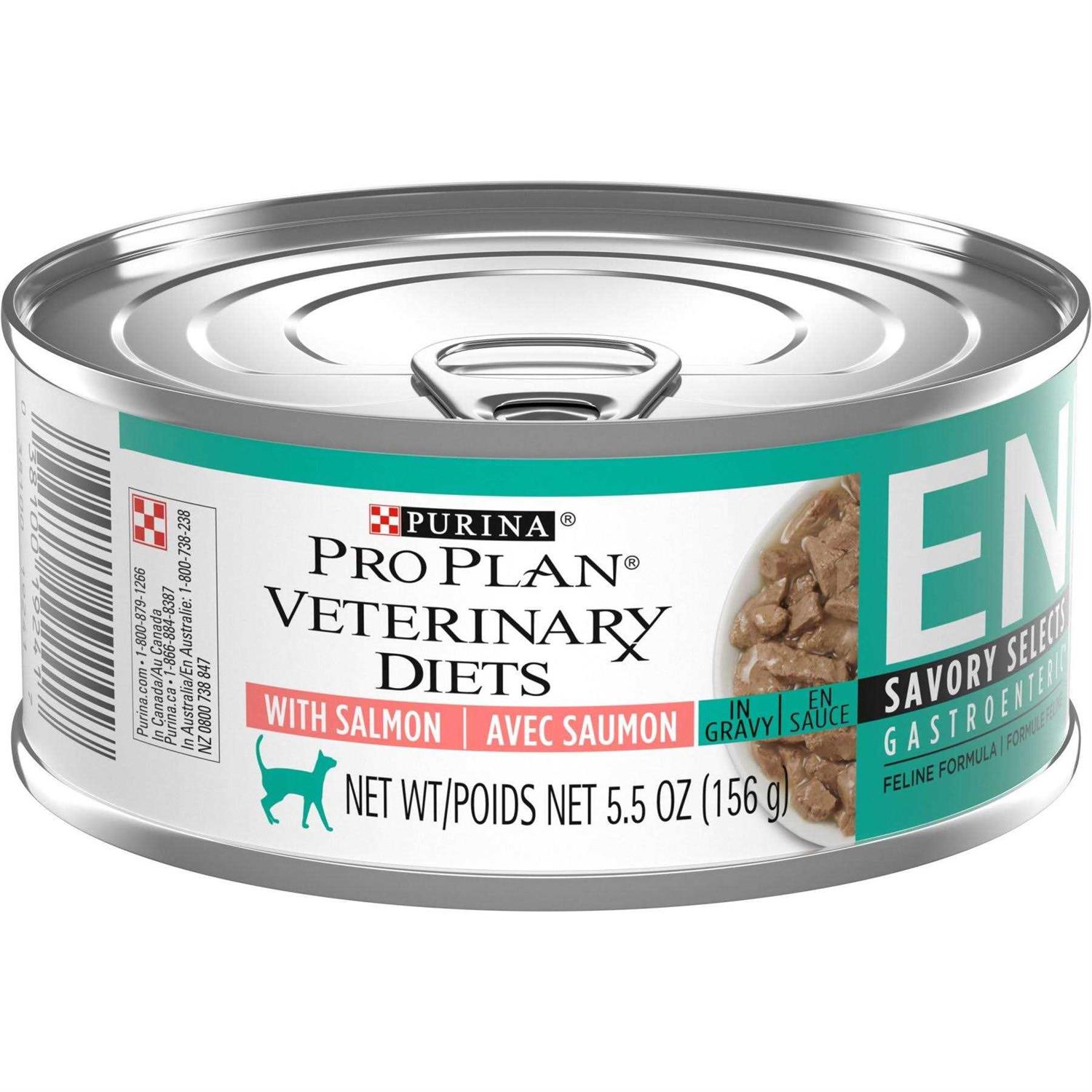Purina Pro Plan Veterinary Diets EN Savory Selects Salmon Feline Formula - Healthber