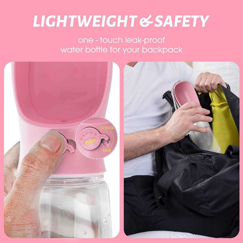 Kalimdor Dog Water Bottle Leak Proof Portable Puppy Water Dispenser with Drinking Feeder for Pets Outdoor Walking - Healthber