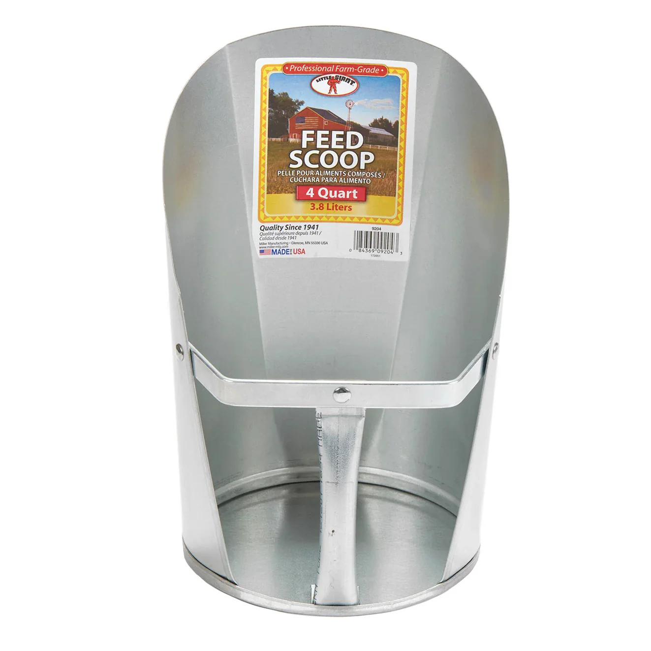 Galvanized Feed Scoops - Healthber