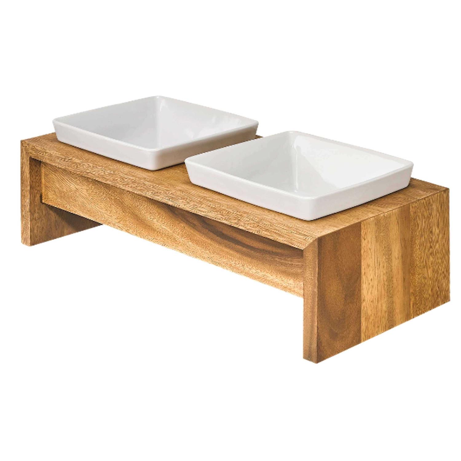 Bowsers Artisan Double Dog Feeder - Healthber