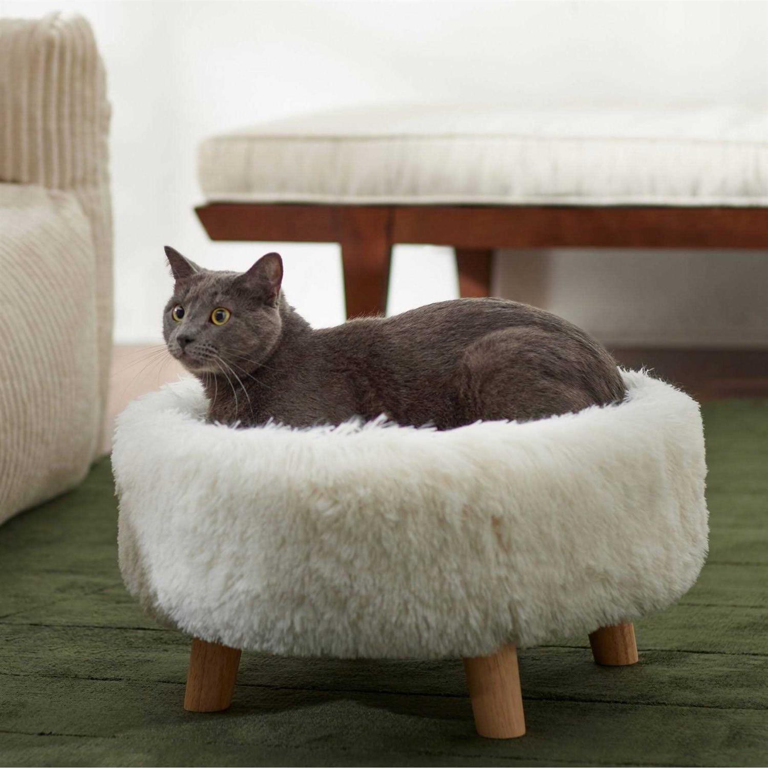 Frisco Round Elevated Cat Bed - Healthber