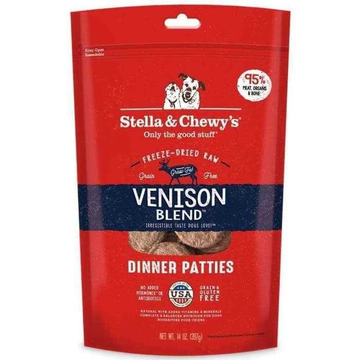Stella & Chewy’s Dog Freeze Dried Food Dinner Patties Venison Blend - Healthber