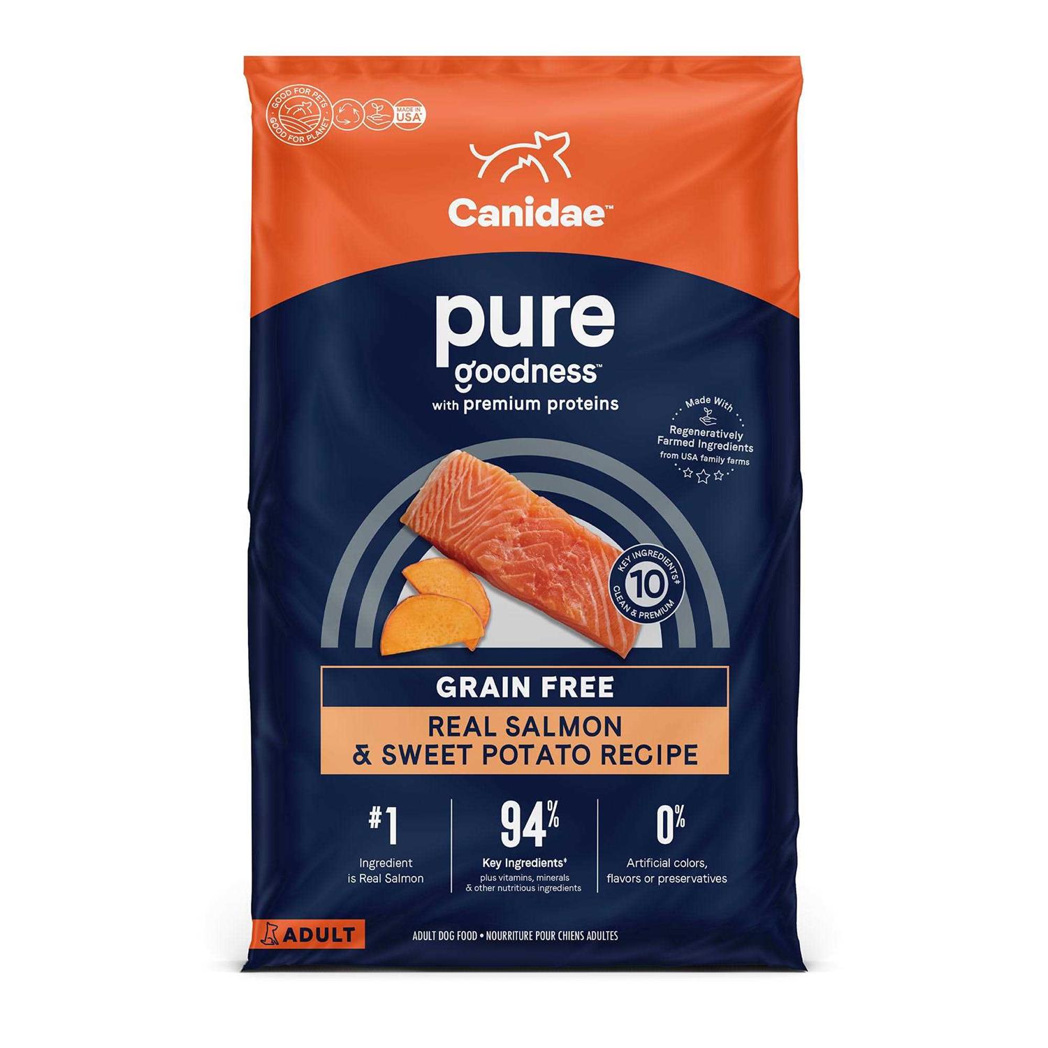 Canidae Pure Grain Free Salmon & Sweet Potato Adult Dry Dog Food - Healthber