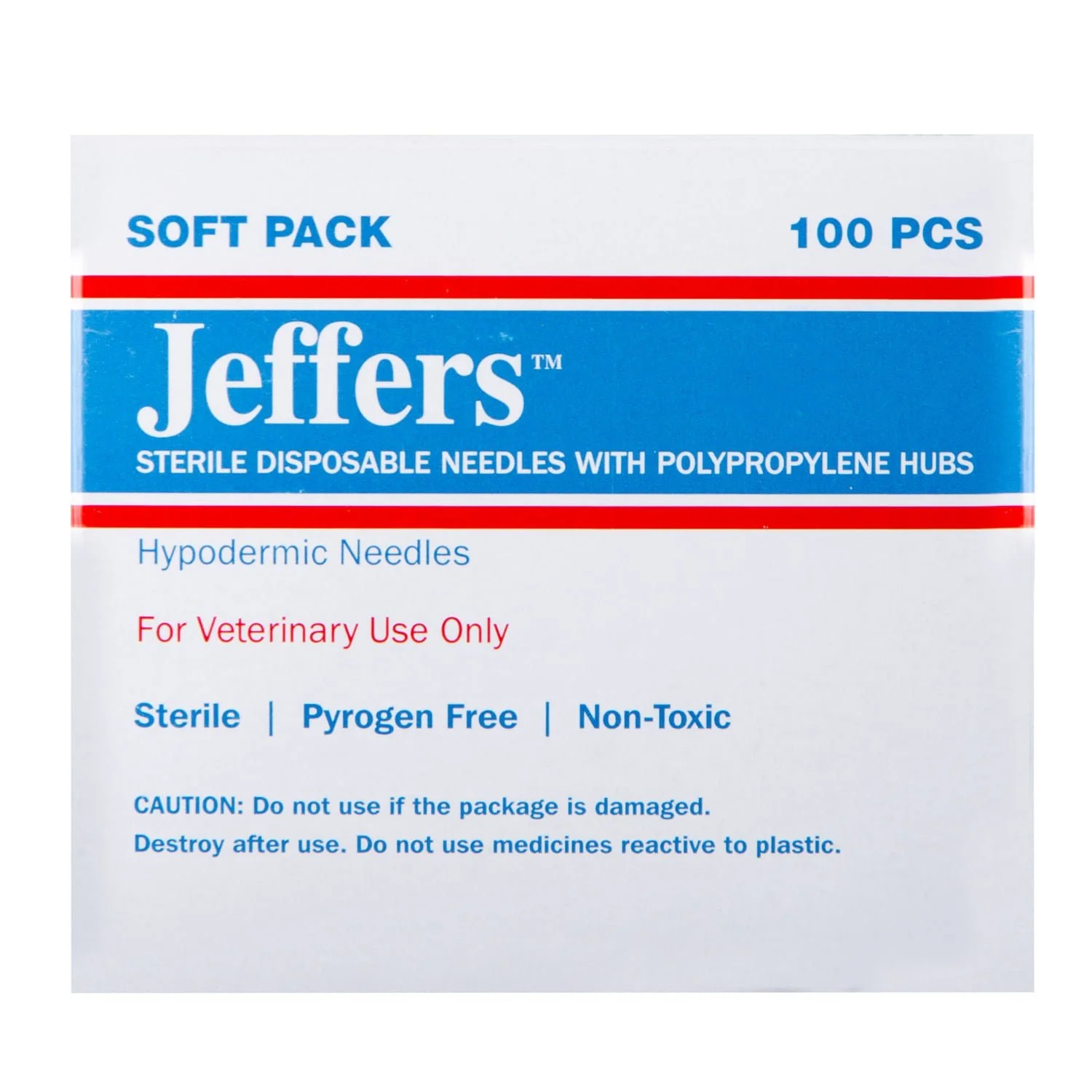 Poly Hub Hypodermic Needles for Veterinary Use, Box of 100 - Healthber