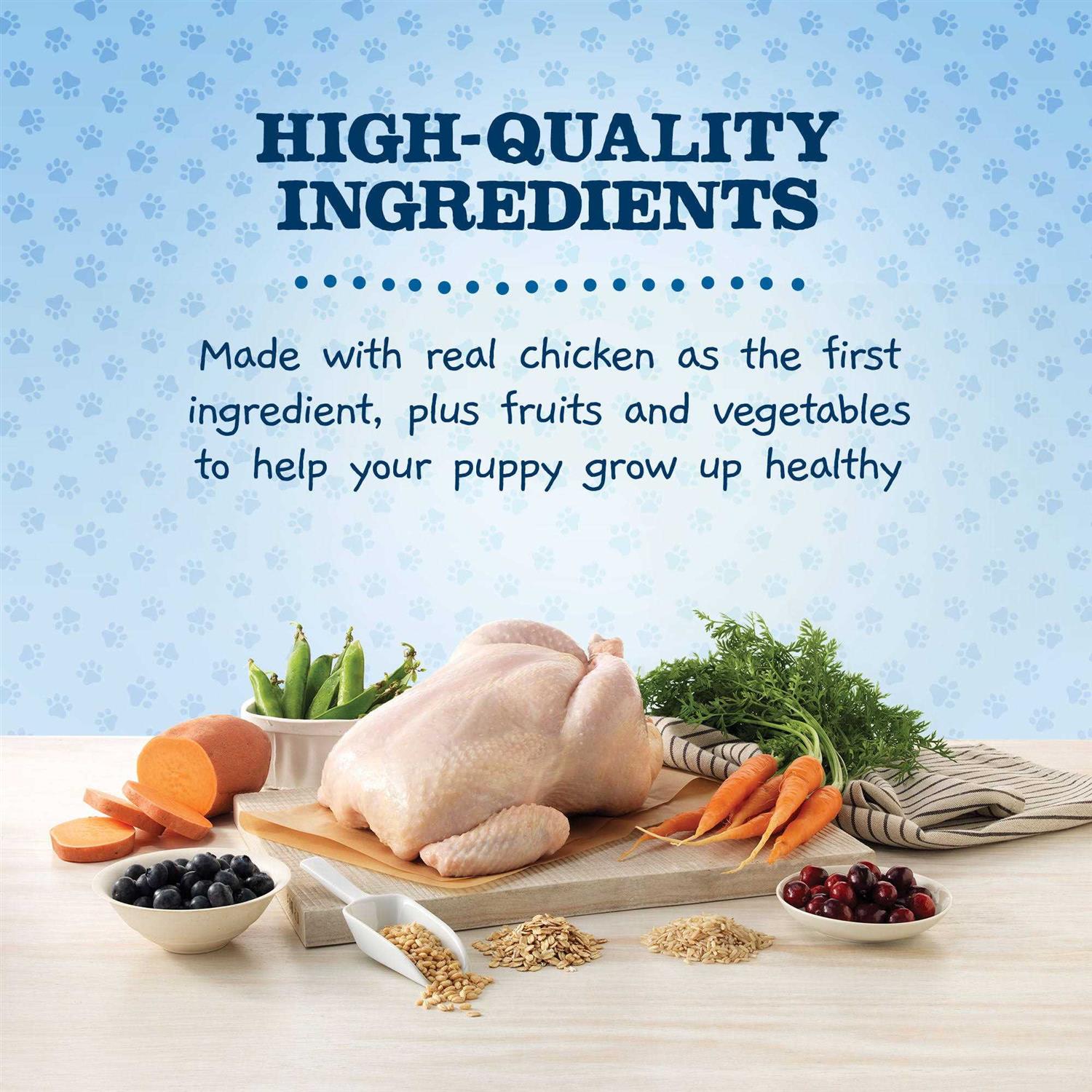 Blue Buffalo Baby Blue Healthy Growth Formula Natural Puppy Dry Dog Food, Chicken and Brown Rice Recipe - Healthber