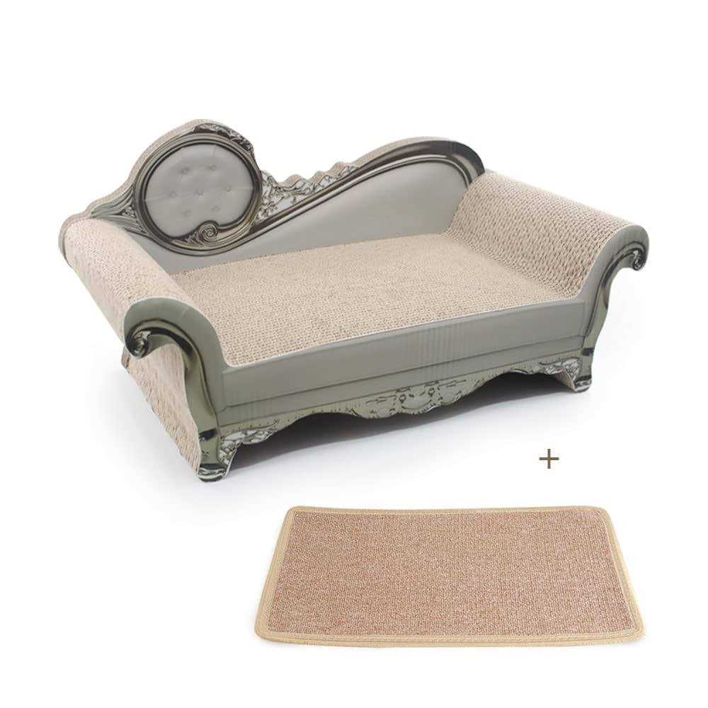 SONGWAY Cat Scratcher Sofa Bed Corrugated Cardboard Scratching Lounge Luxury Scratching Post Furniture Protecter with Textured - Healthber