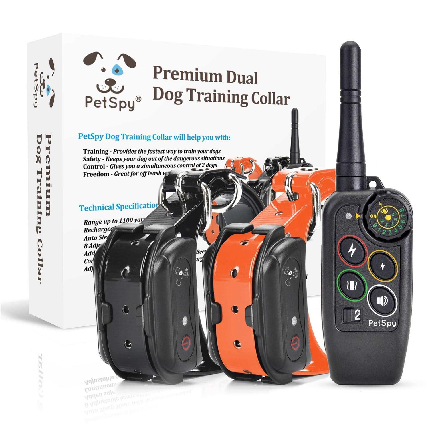 PetSpy Premium Dog Training Shock Collar for Dogs with Vibration Shock and Beep - Healthber