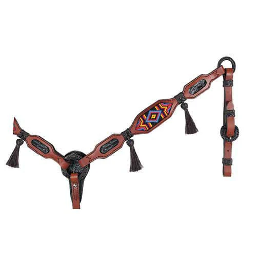 Alamo Saddlery Multi Color Diamond Inlaid Beaded Tack - Healthber