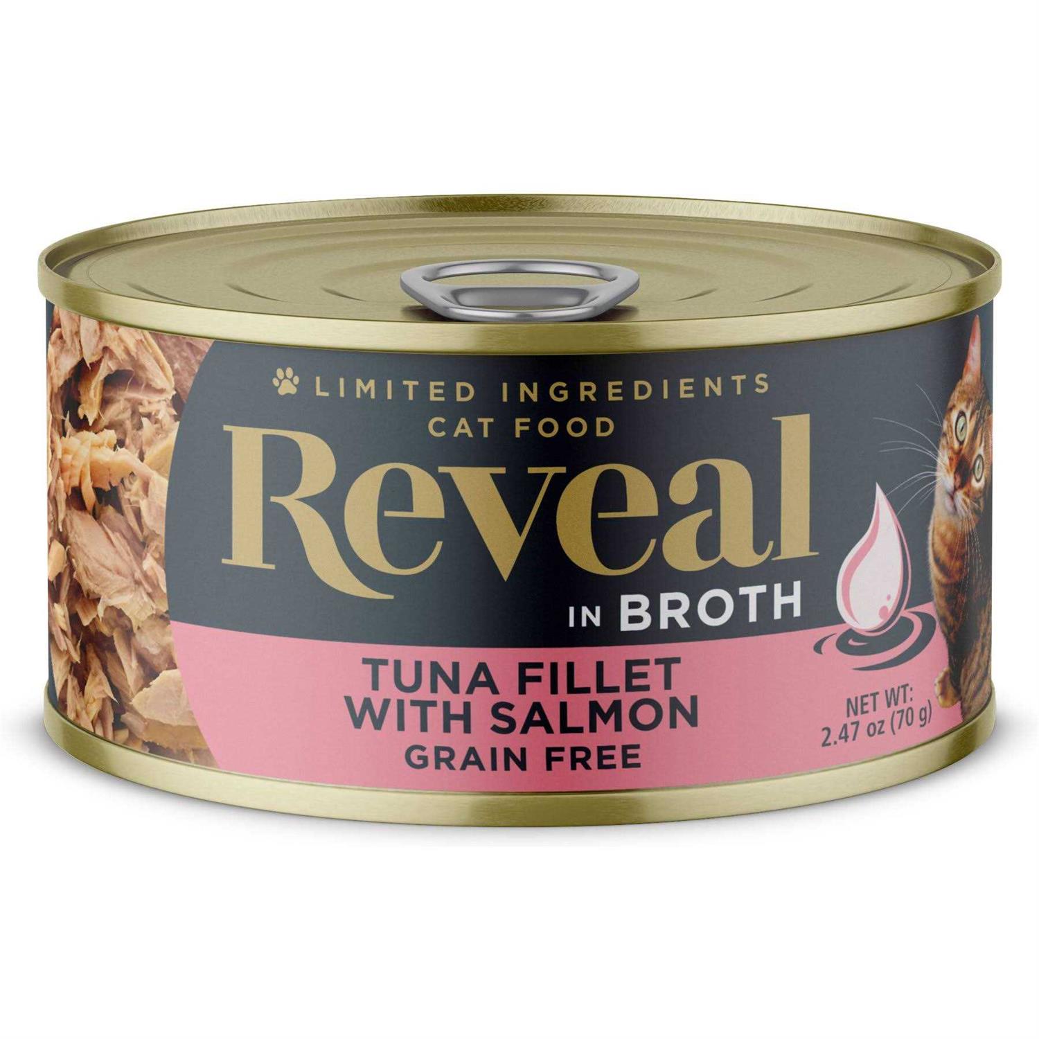 Reveal in Gravy Tuna Fillet Grain Free Cat Food - Healthber