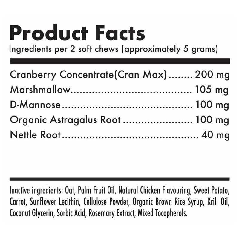 LEGITPET Cranberry UTI Chews for Dogs Bladder Suppot + D-Mannose Supports Kidney Urinary Tract and Bladder Health Natural Cranberry Wellness Supplement - Healthber