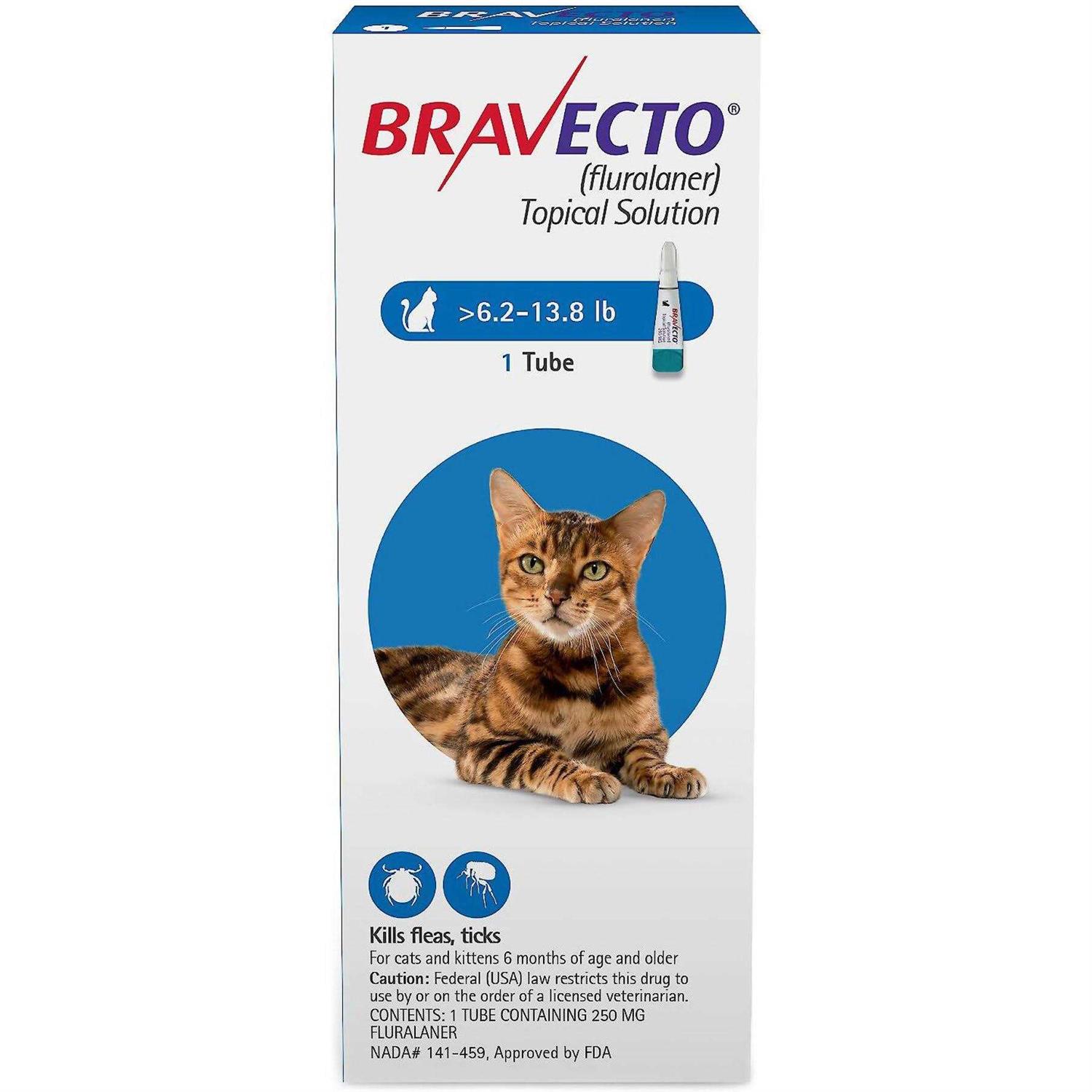 6.2-13.8 lbs Bravecto Topical Solution for Cats - Healthber