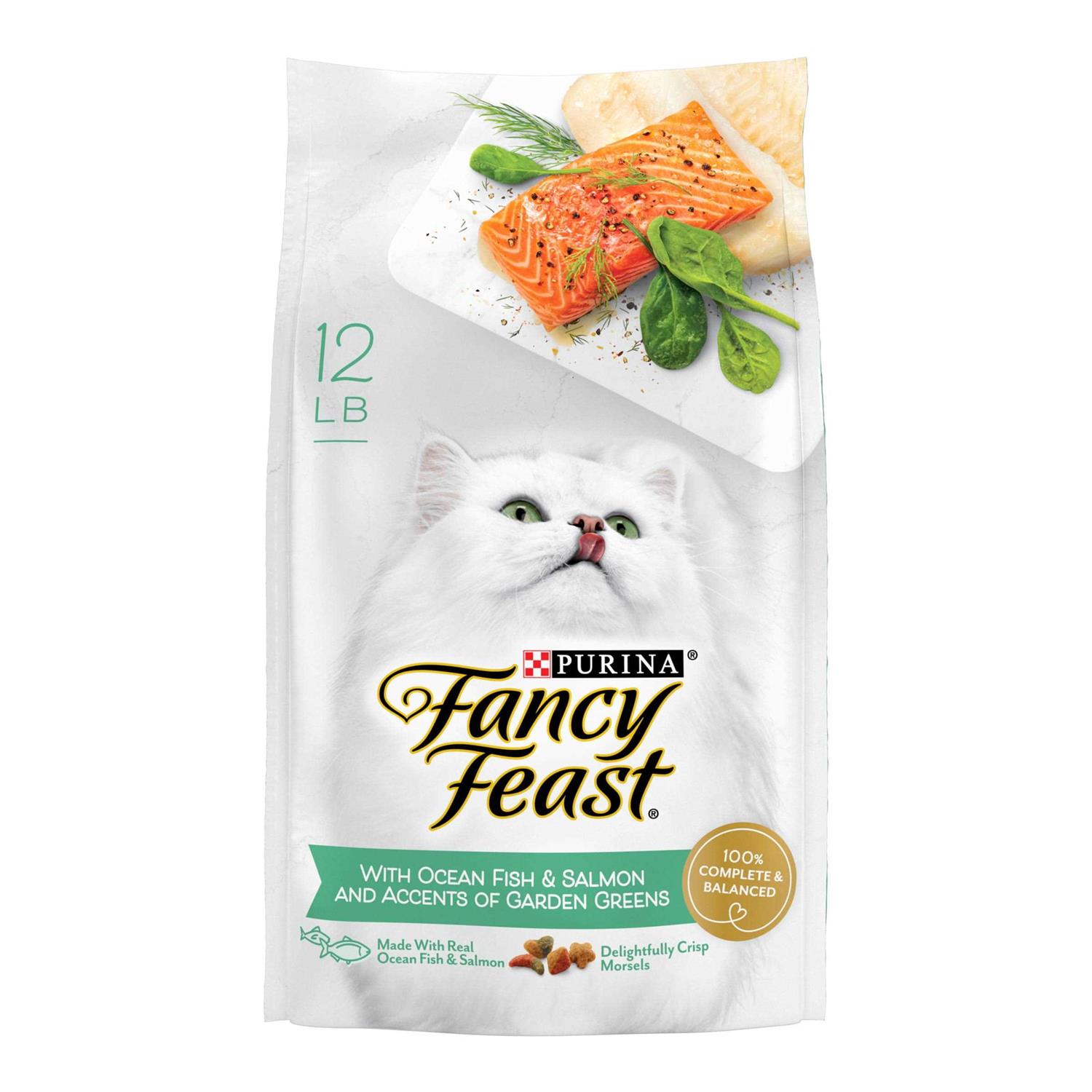 Fancy Feast Gourmet Ocean Fish and Salmon Dry Cat Food - Healthber