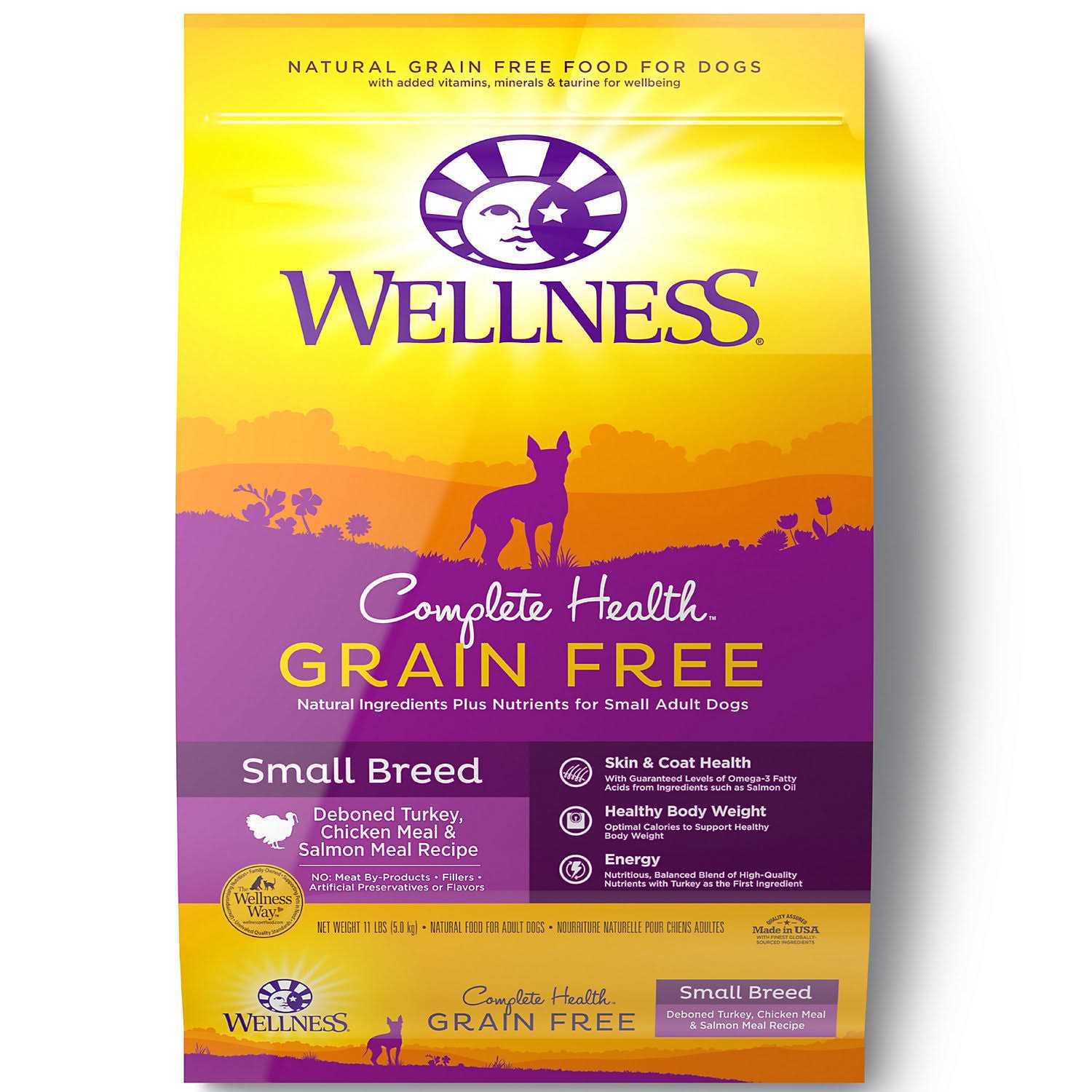 Wellness Grain Free Complete Health Small Breed Deboned Turkey Chicken & Salmon Dry Dog Food - Healthber